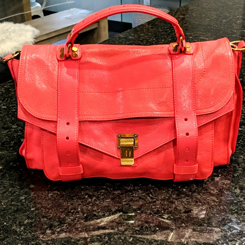 Proenza Schouler PS1 Large in Coral